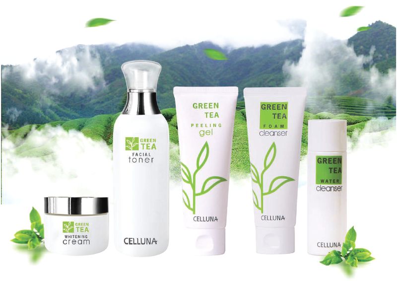 Bộ sản phẩm chăm sóc da Trà xanh Celluna green tea