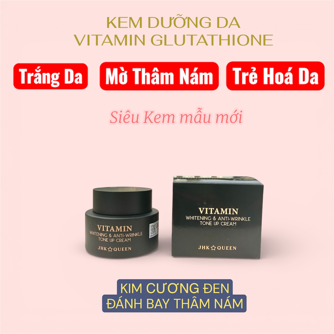 KEM DƯỠNG DA VITAMIN GLUTATHIONE ( Trắng Sáng Da - Mờ Thâm Nám - Trẻ Hoá Da )