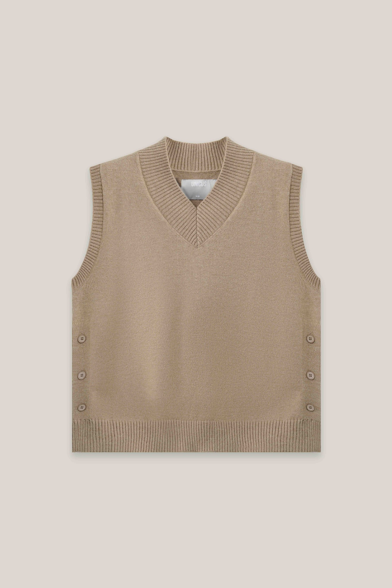 Marcus Knitted Vest Brown