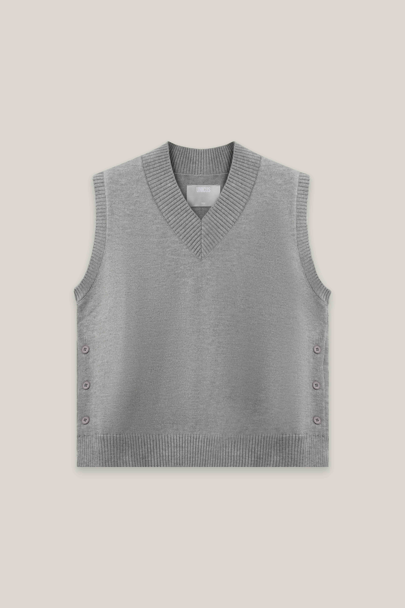 Marcus Knitted Vest Grey