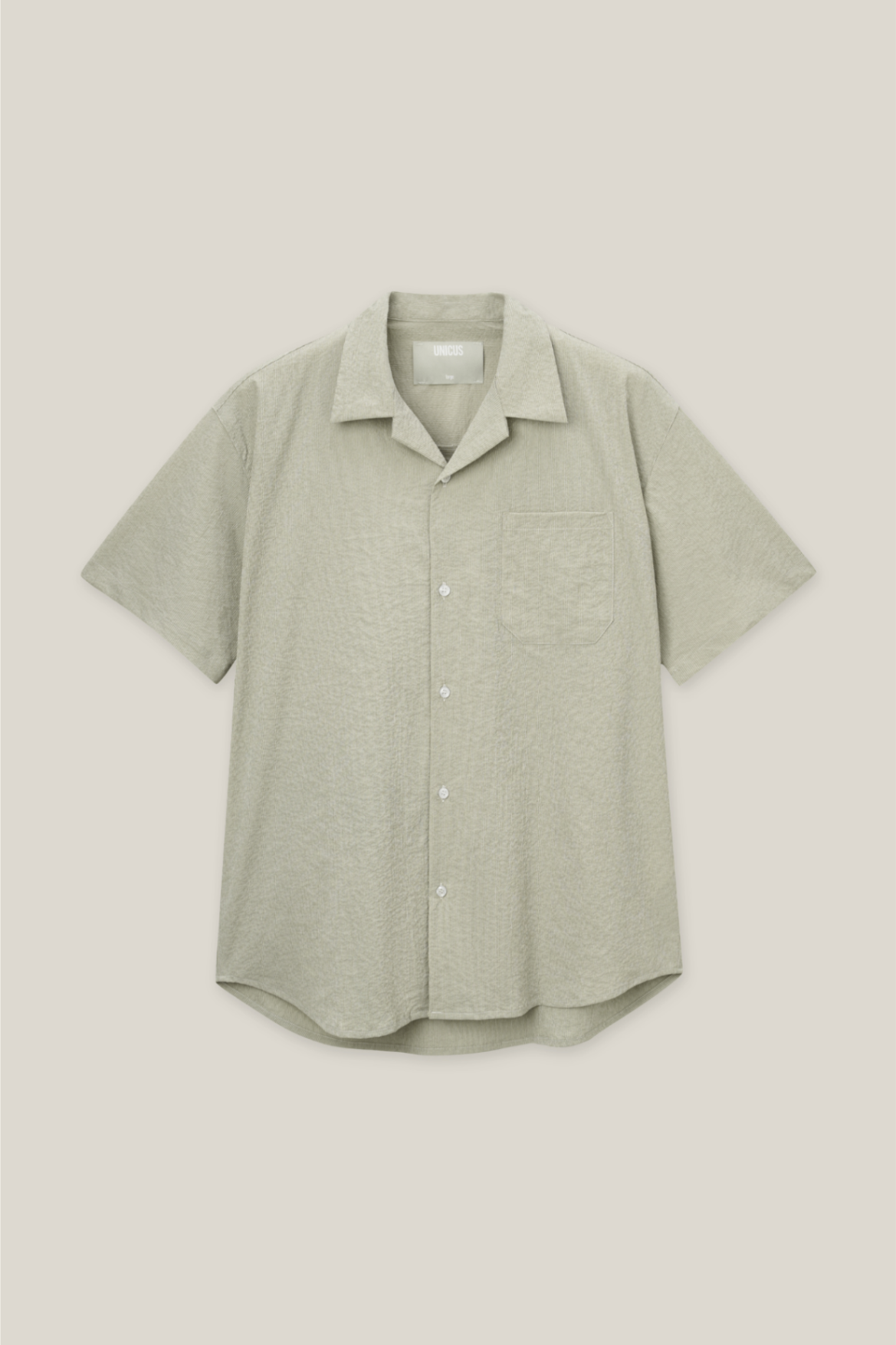 Jay Cuban Shirt White Jade Green