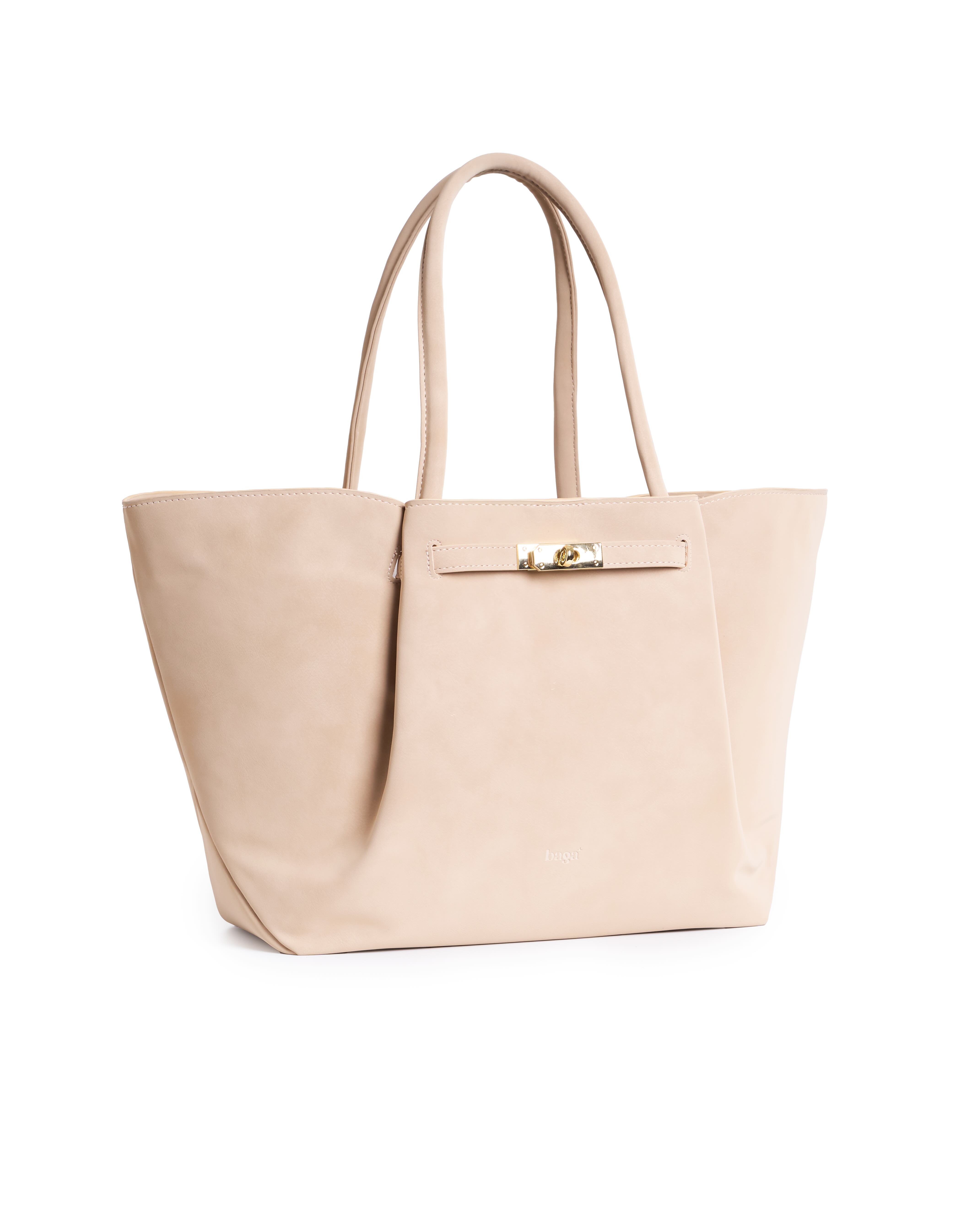 Goda Bag-L-Almond beige-Da lộn