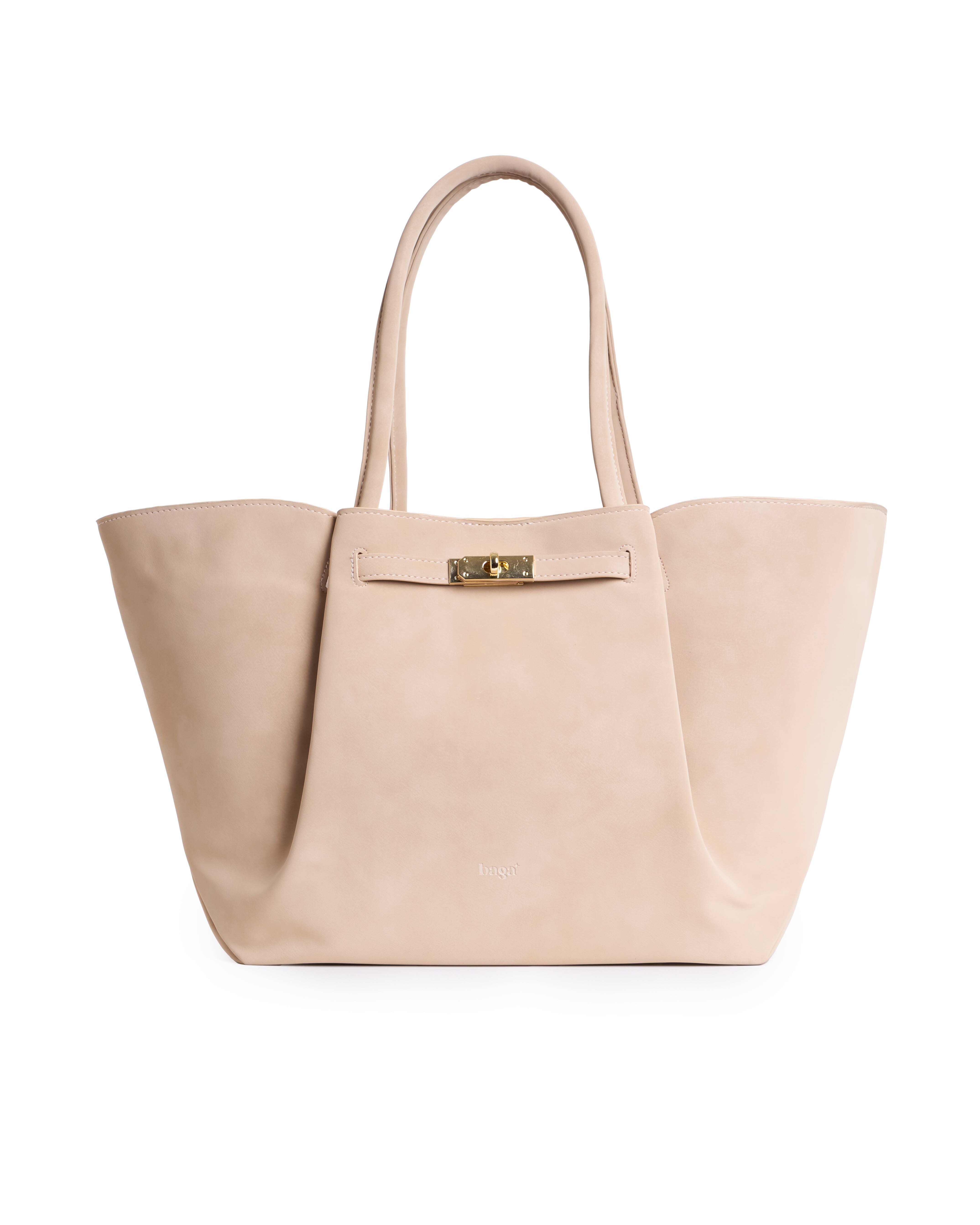 Goda Bag-L-Almond beige-Da lộn