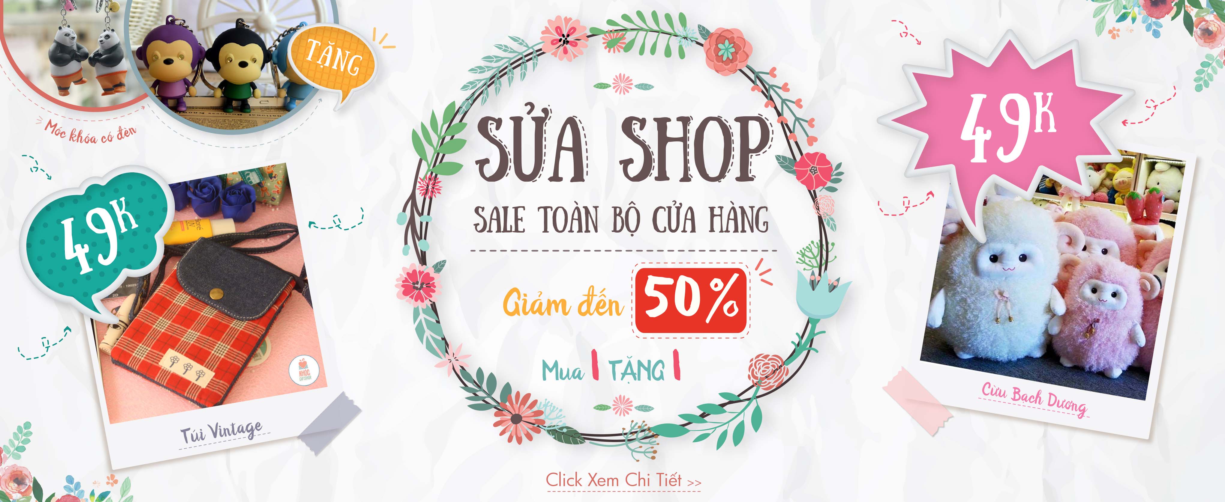 Sale off - Sửa shop
