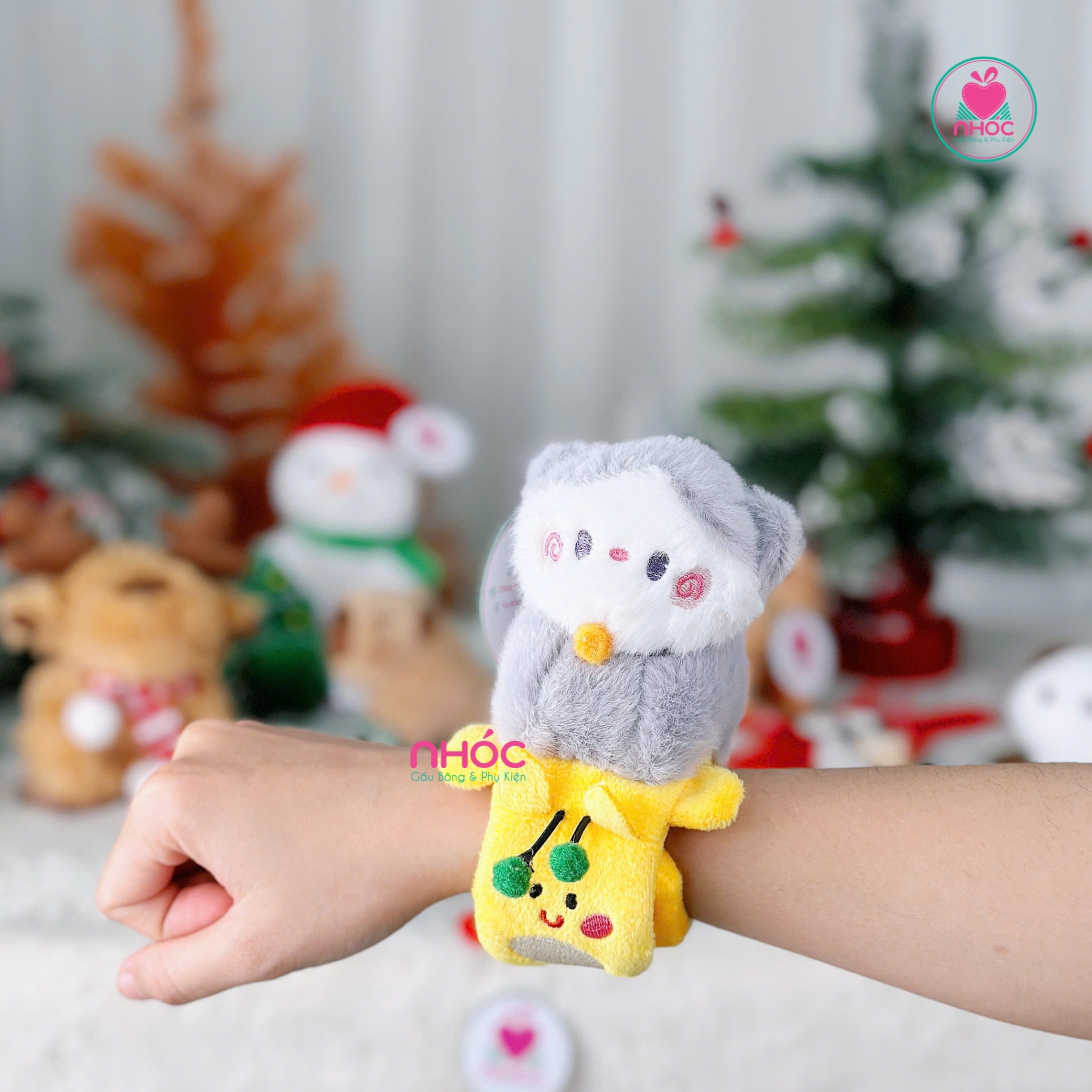 Vòng tay bông cưỡi thú - Mèo thỏ - 12501