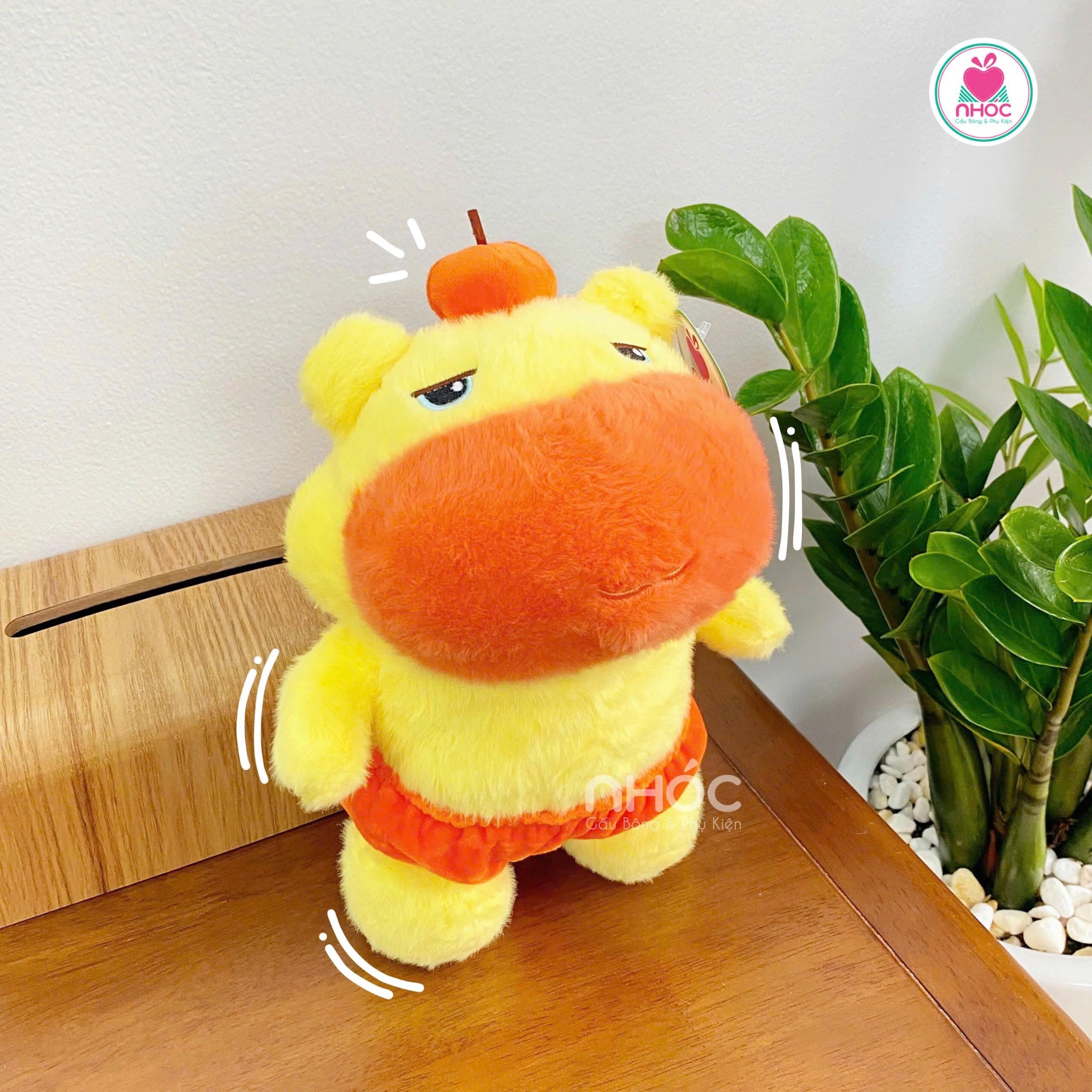Thú bông Capybara Lulu lông xù - Vàng - 2511025