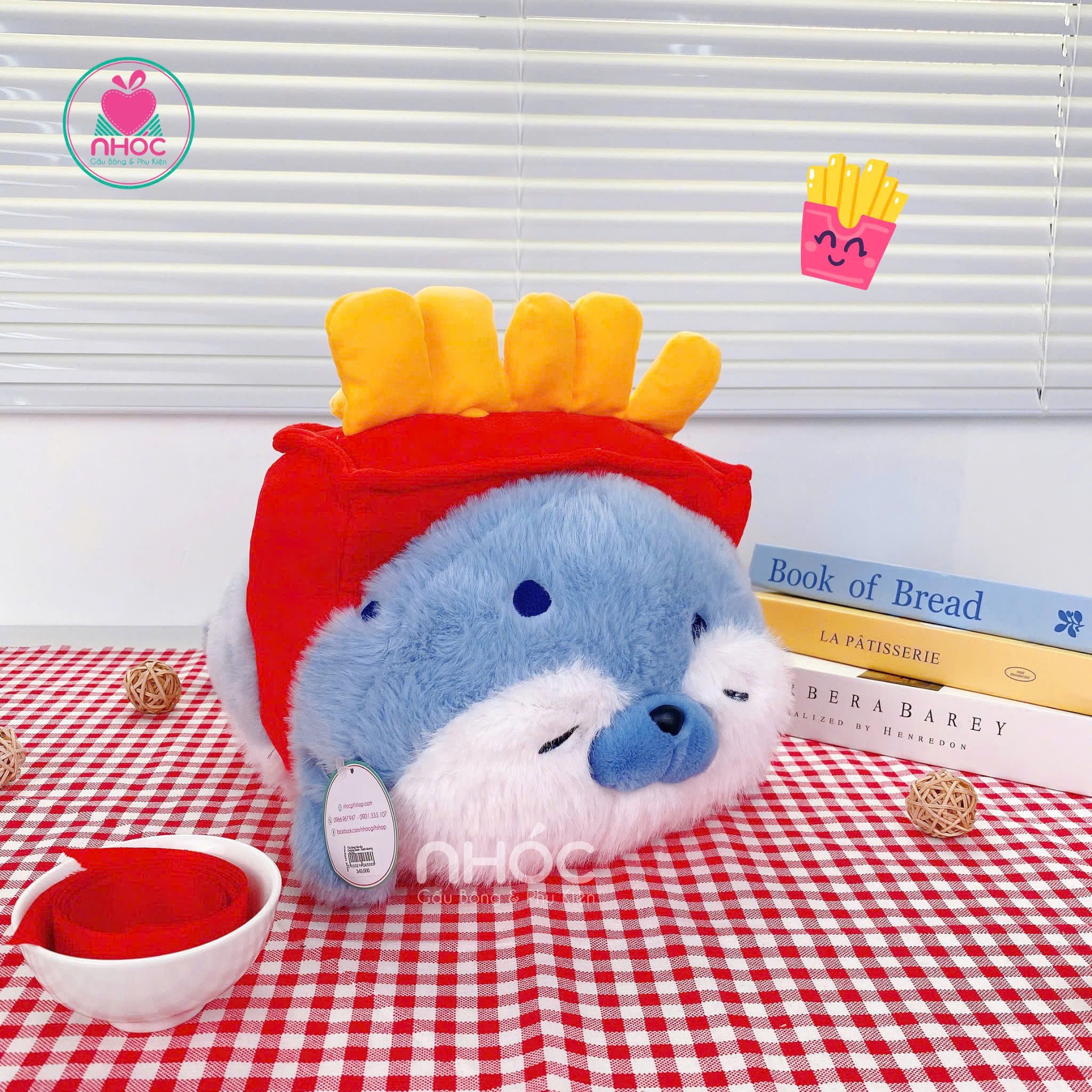 Thú bông Hải cẩu Cosplay bánh - Xanh dương - 40340