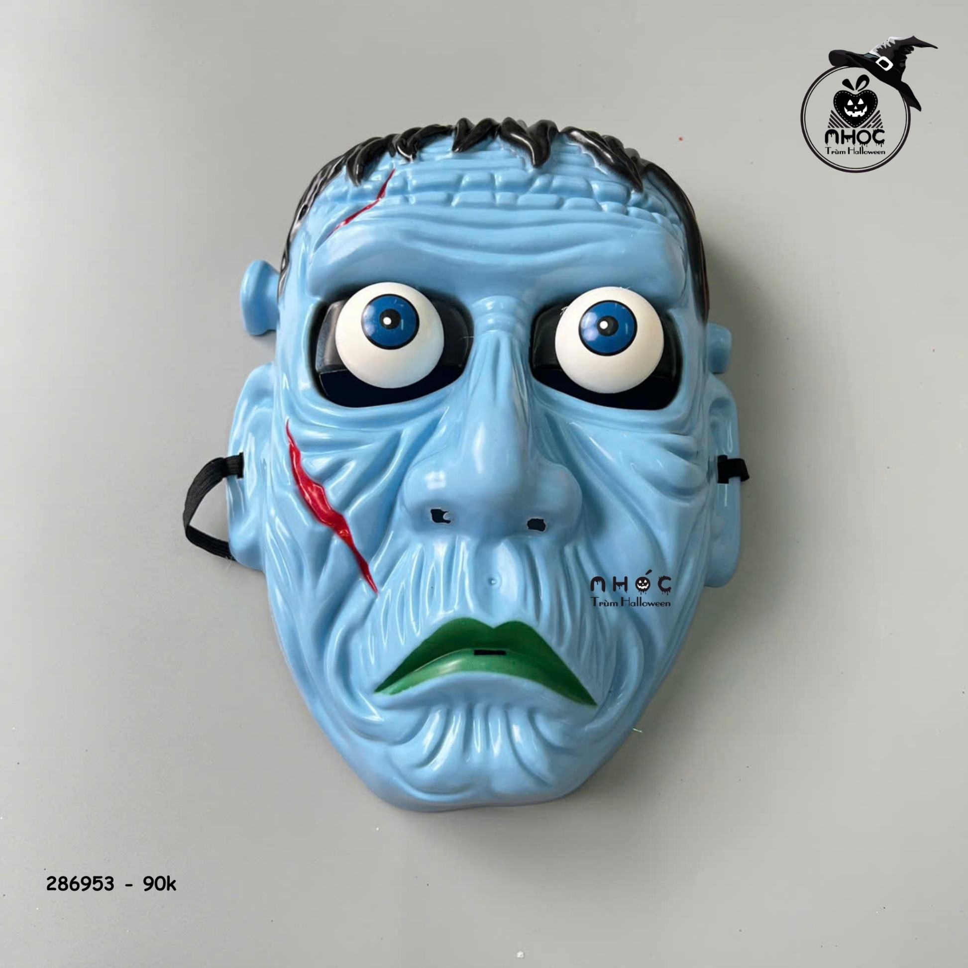 Mặt nạ nhựa zombie - xanh dương - 9001