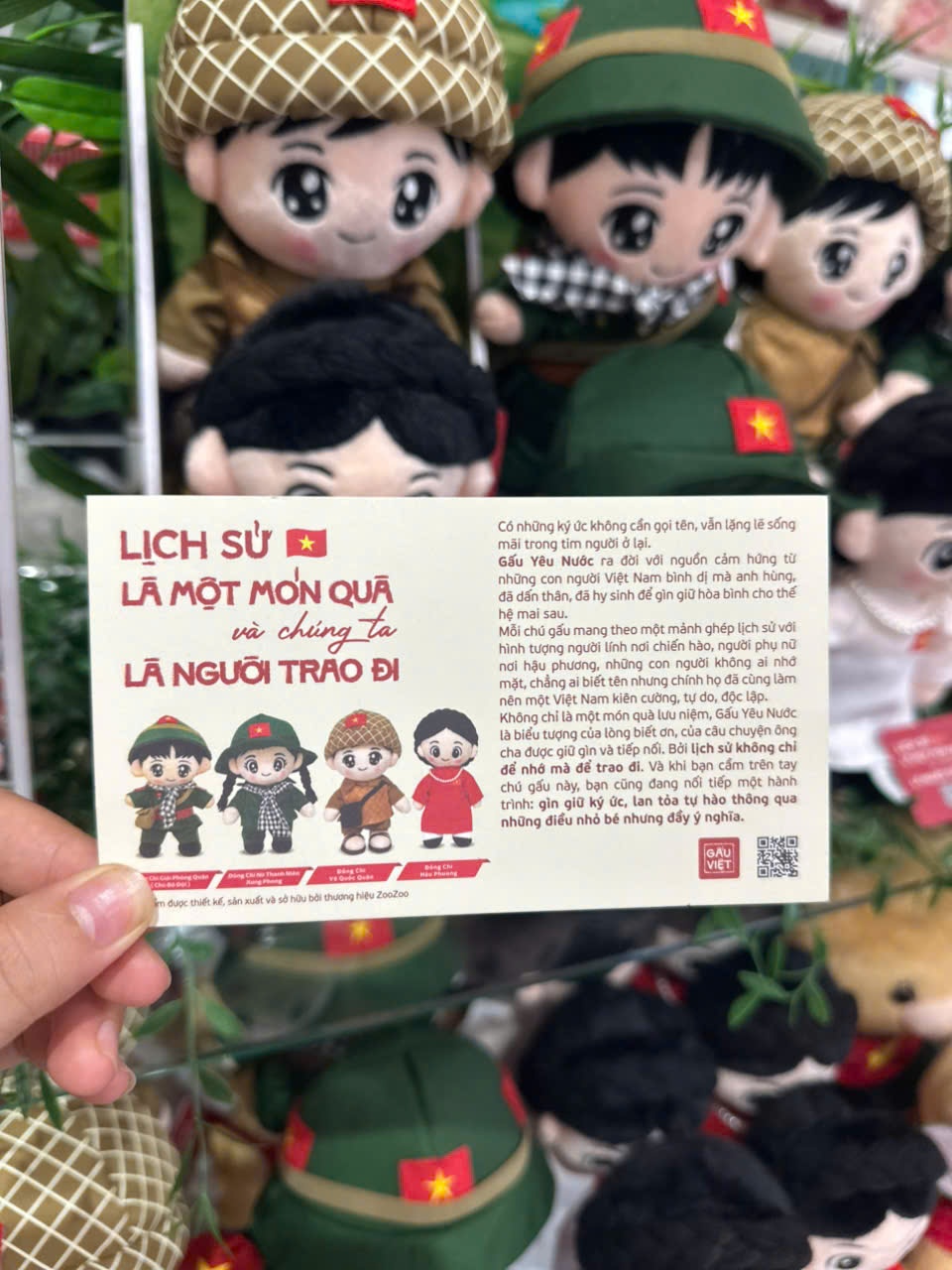 IN - Postcard gấu yêu nước