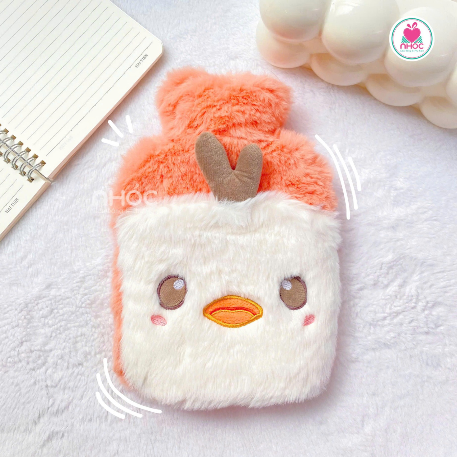Túi chườm vỏ bông vịt trắng - 100013025