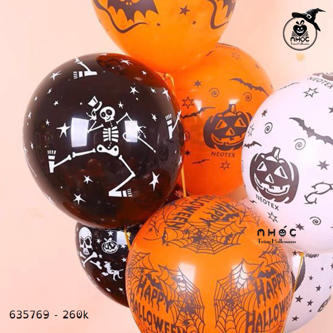 Bong bóng Halloween - 26001 - Đen