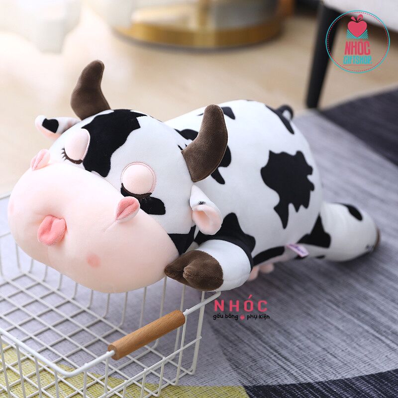 Thú bông Bò sữa lông mịn nằm - 9501