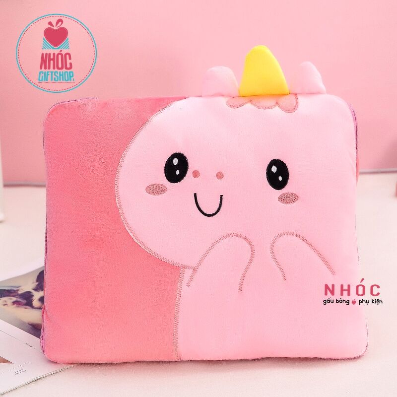 Gối mền kiểu túi xách - Kỳ lân hồng - 30290