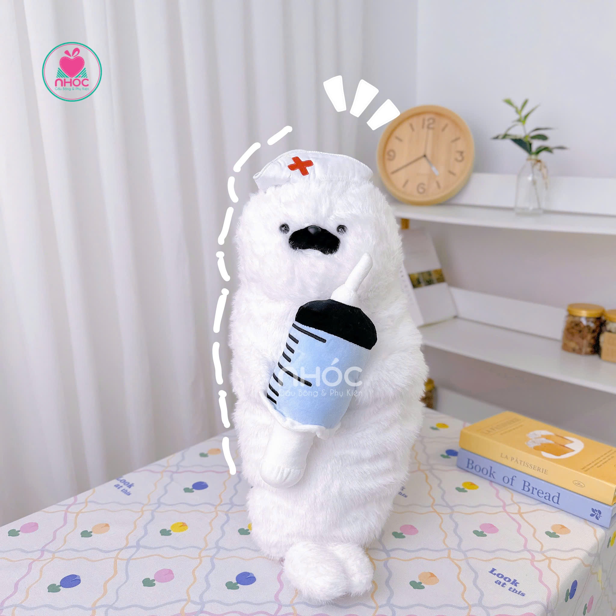 Thú bông Hải Cẩu cosplay lông xù - Bác sĩ - 70445