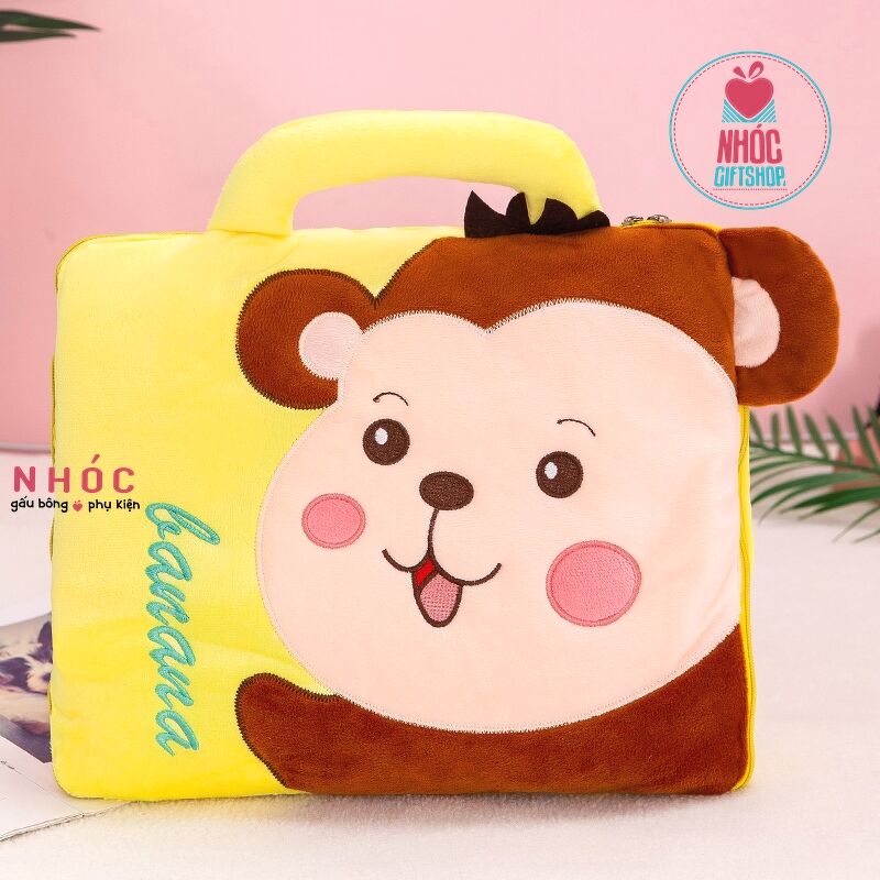 Gối mền kiểu túi xách - Khỉ nâu - 30290