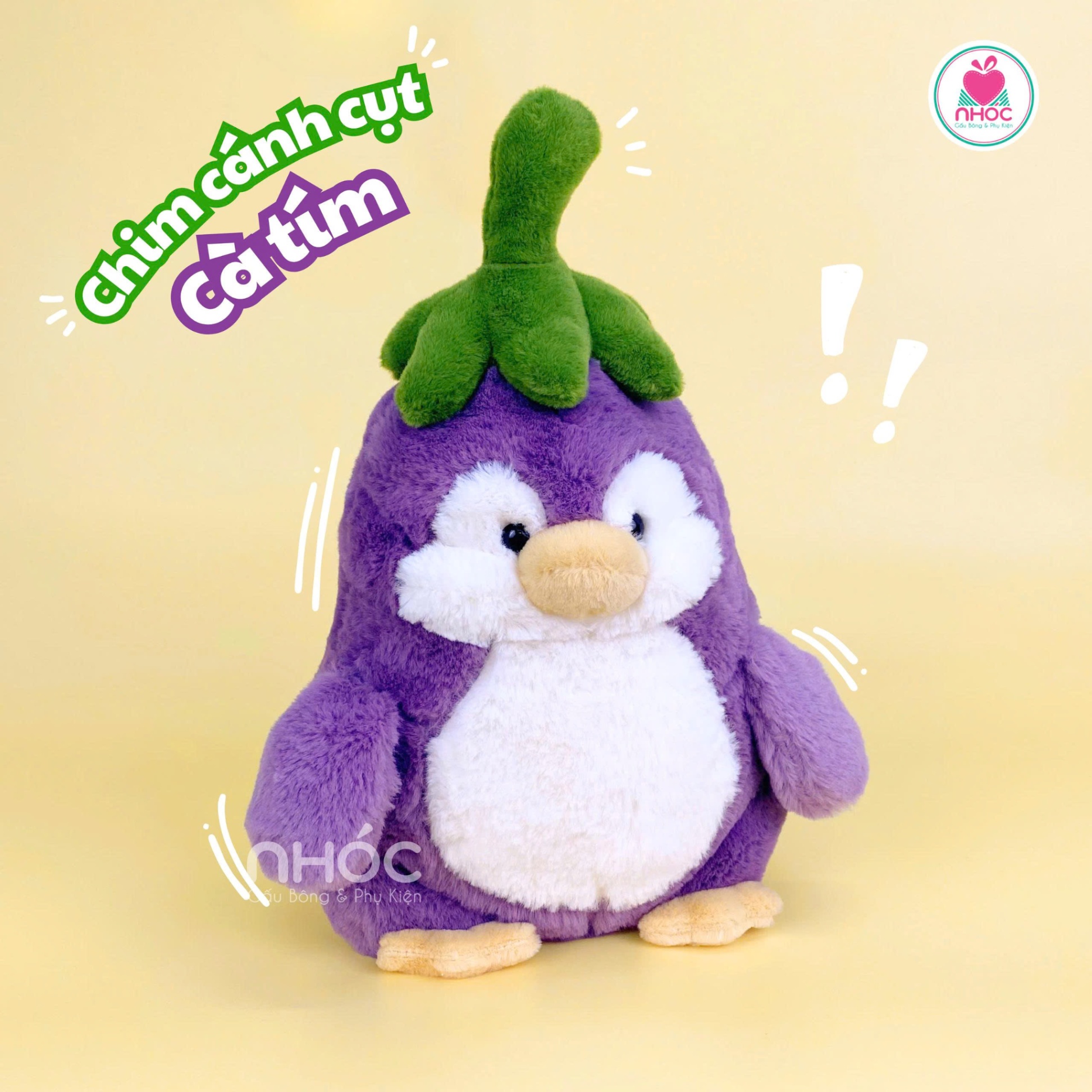 Thú bông Chim cánh cụt cosplay cà tím - 4028025