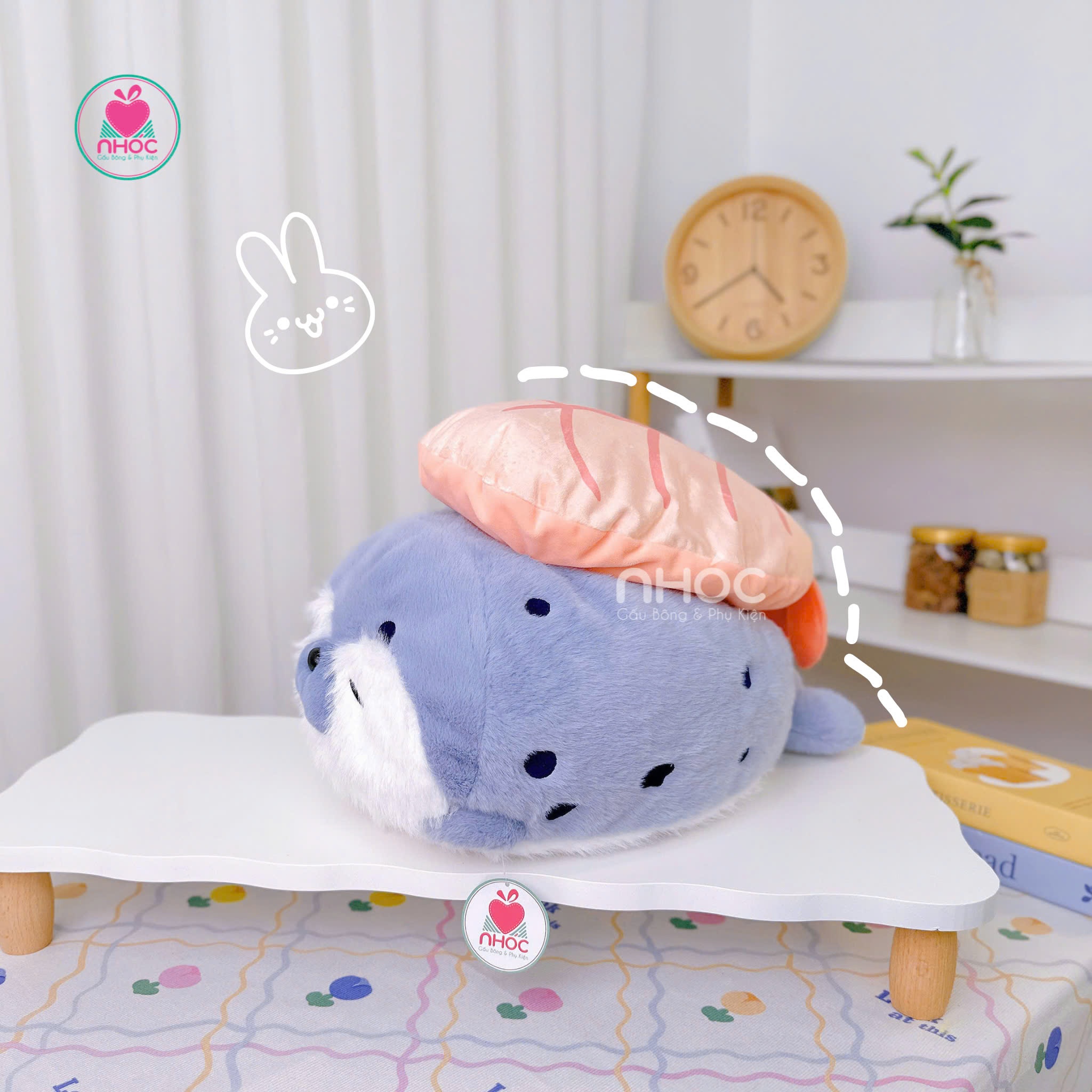 Thú bông Hải Cẩu Sashimi lông xù - Xanh dương - 40320