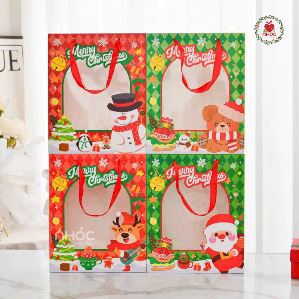 Túi quà Noel trong quai đứng 32x26x10 - 4001