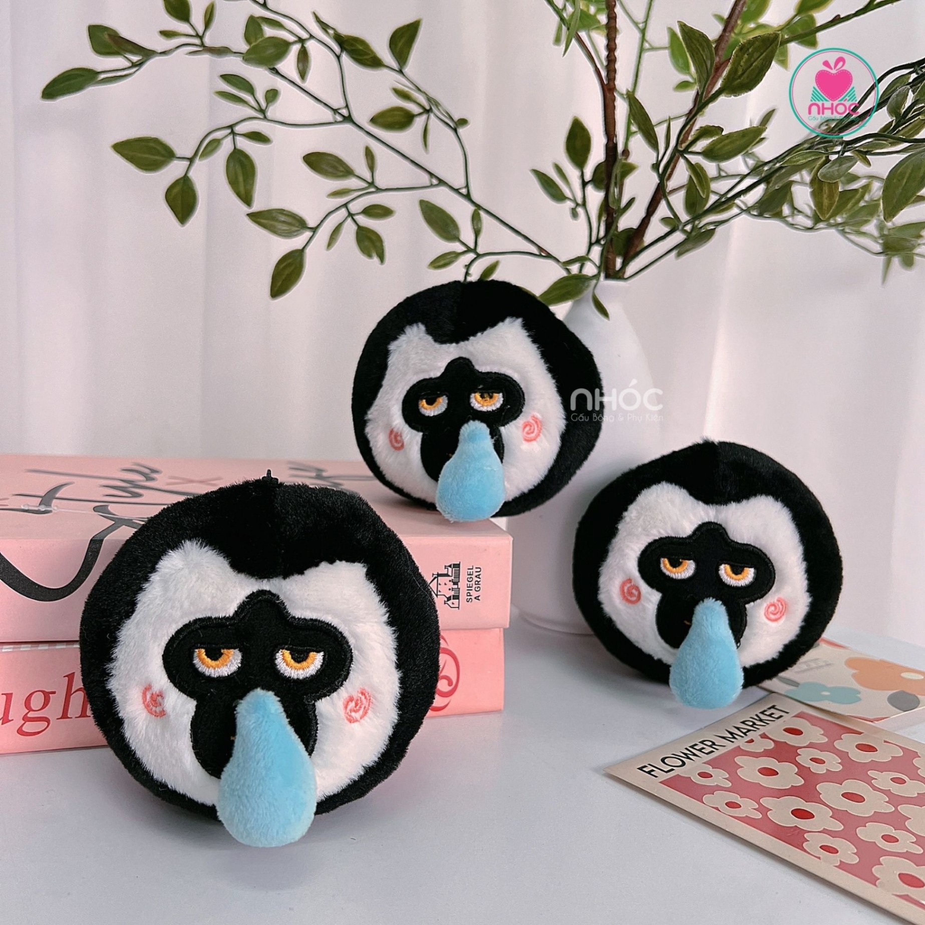 Móc khoá bông khỉ chảy nước mũi - 7501
