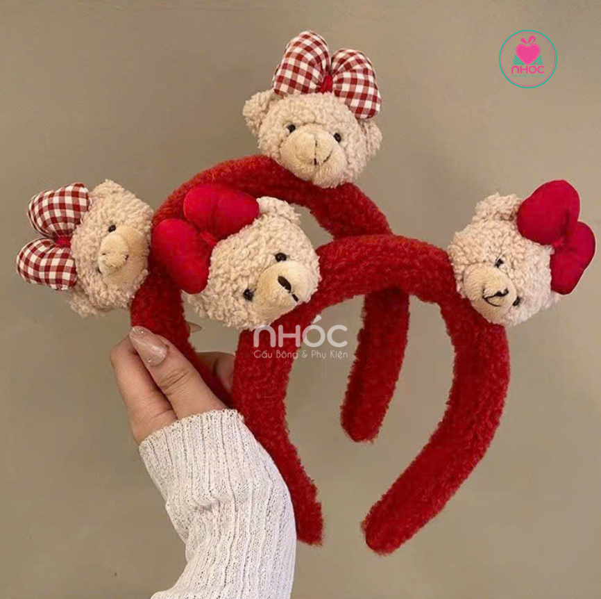 Băng đô kiểu Teddy đeo nơ 2m - 5025
