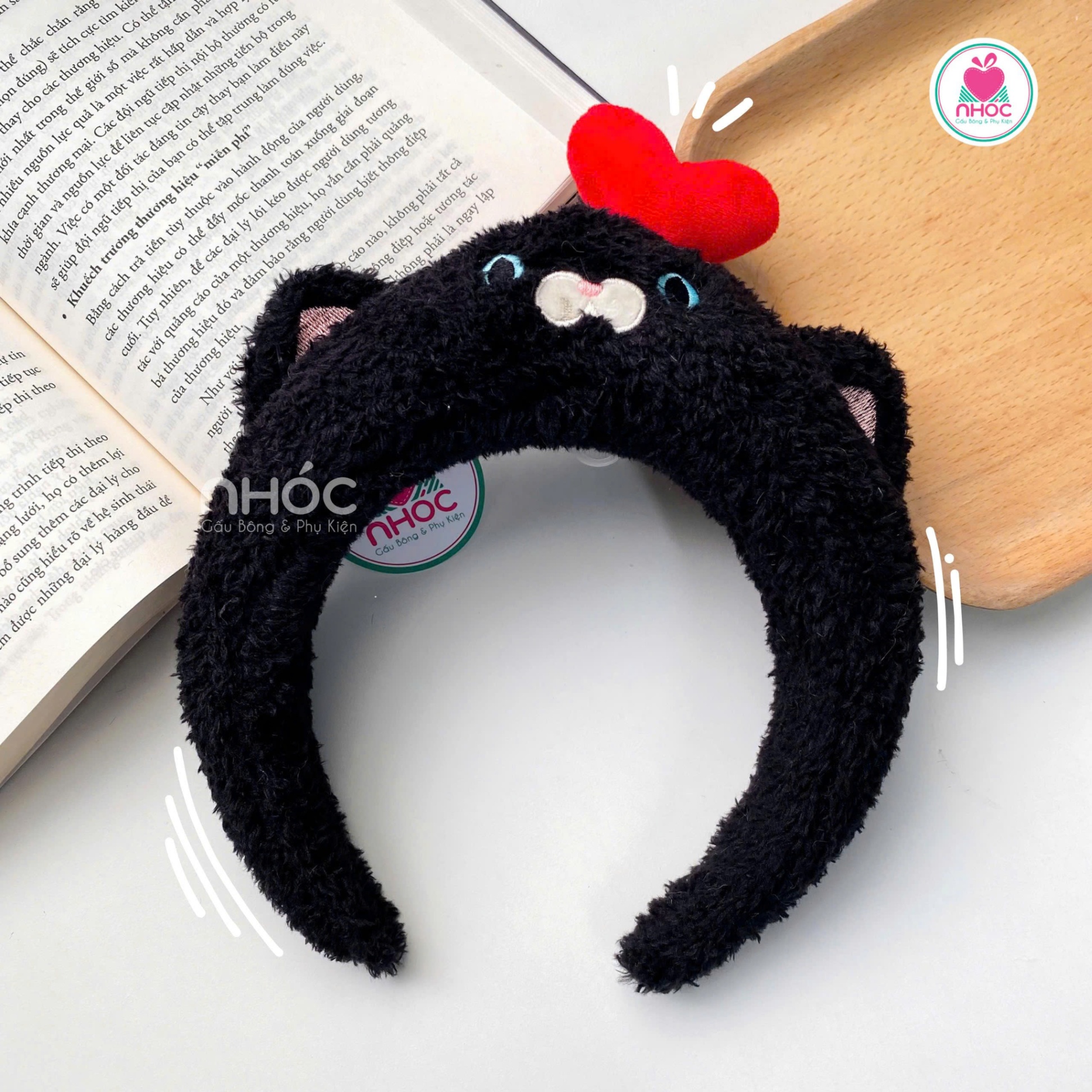 Băng đô kiểu chong chóng xoay - Đen - 019025