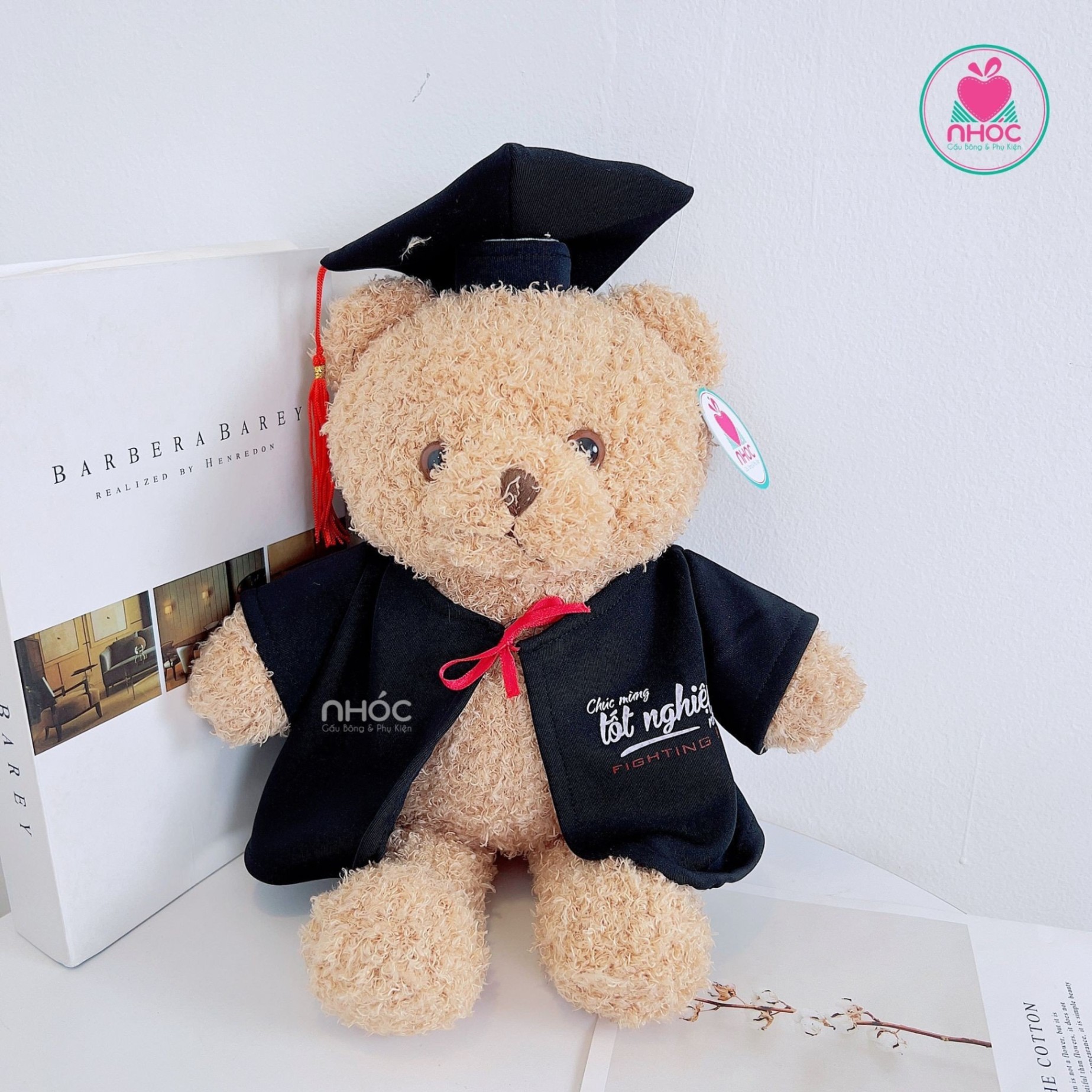 Gấu tốt nghiệp teddy lông chỉ TC