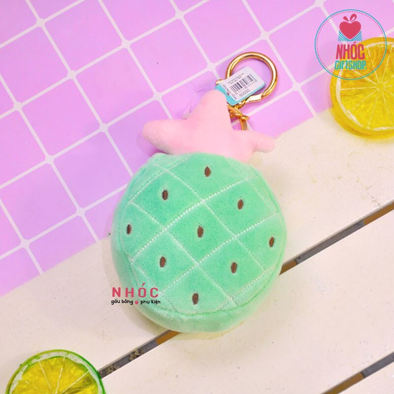 Móc khóa bông trái dứa - Vàng - 6001