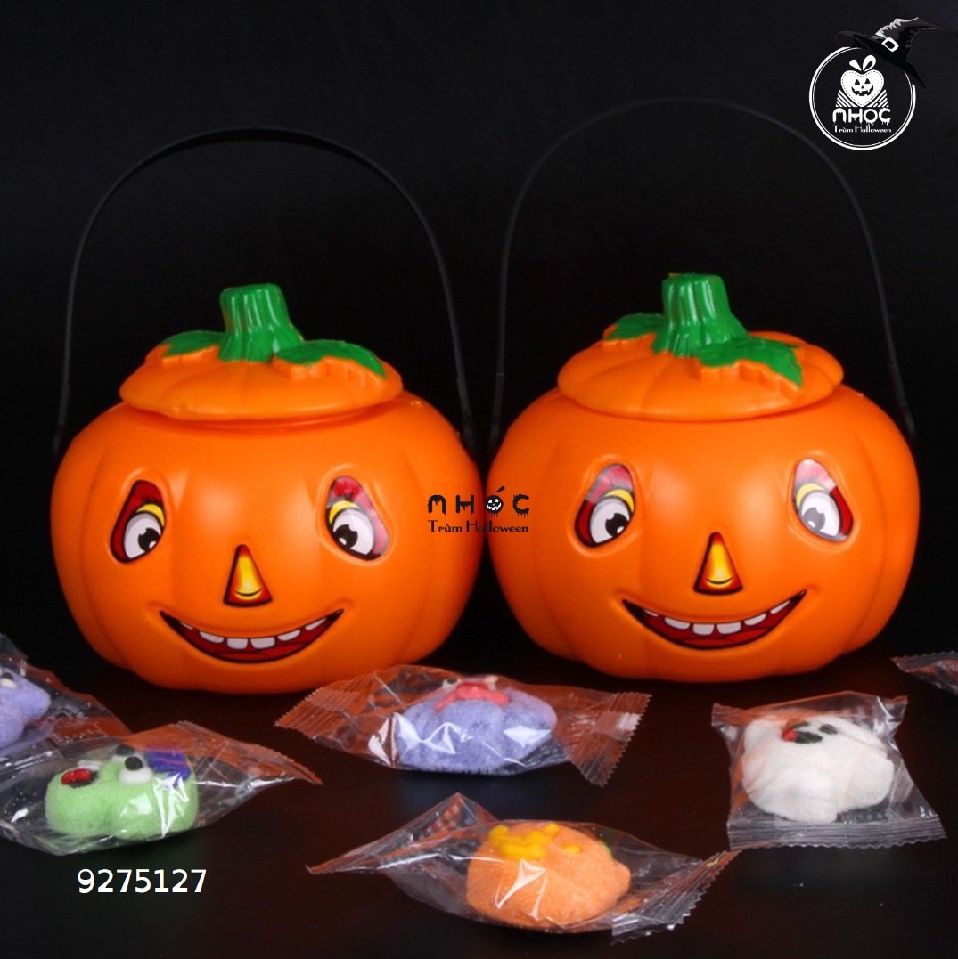 Giỏ bí ngô có nắp - Vàng - 6501