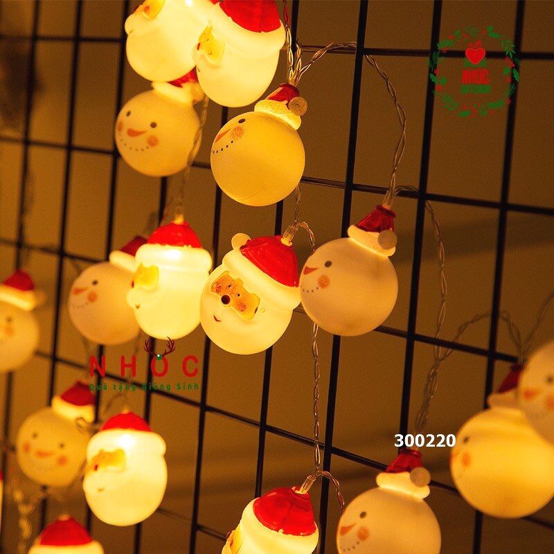 Dây đèn kiểu ông già noel 20 bóng - 300220