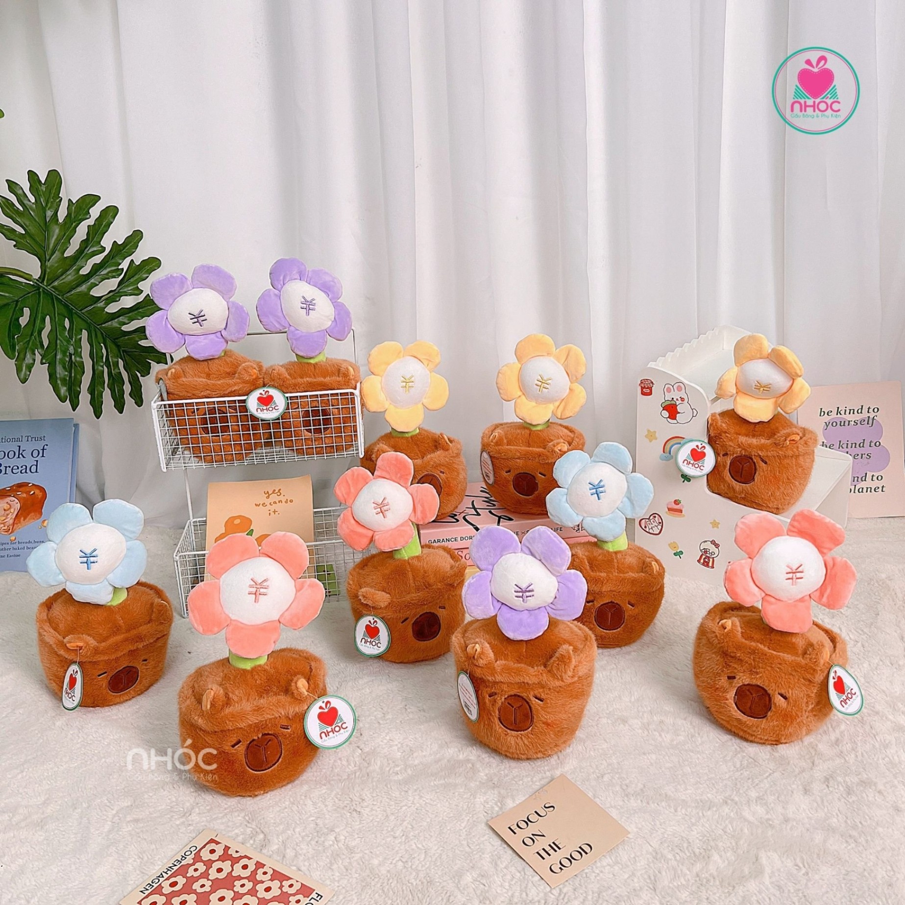 Thú bông nhỏ Hoa Capybara lông xù 4m - 20120