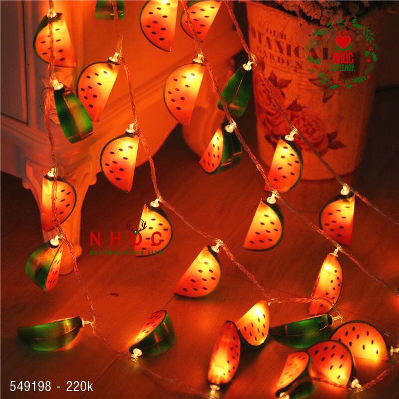 Dây đèn kiểu dưa hấu 20 bóng - 300220