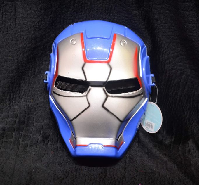 Mặt nạ nhựa TE - Siêu nhân Iron man - Xanh da trời - 4501