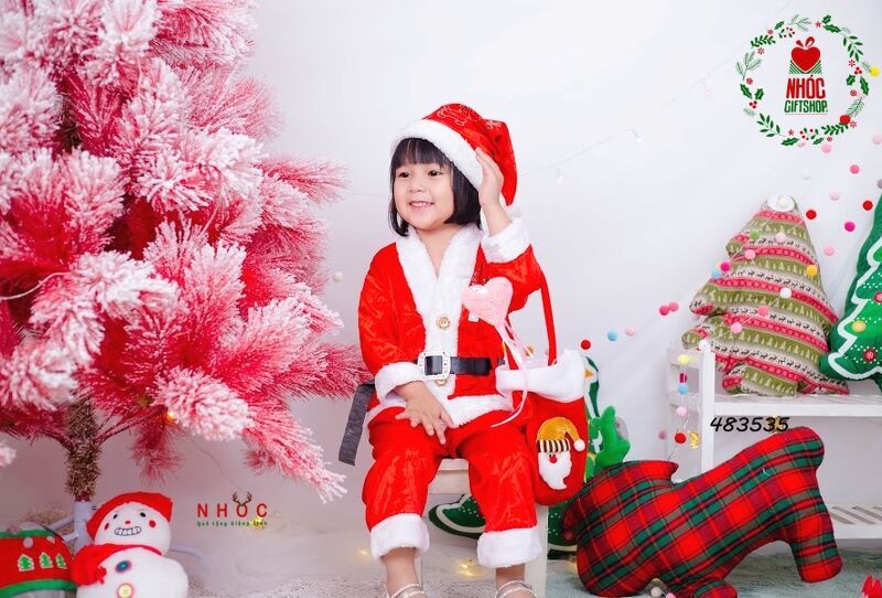 Đồ bộ nhung noel - Size 6 - 105160