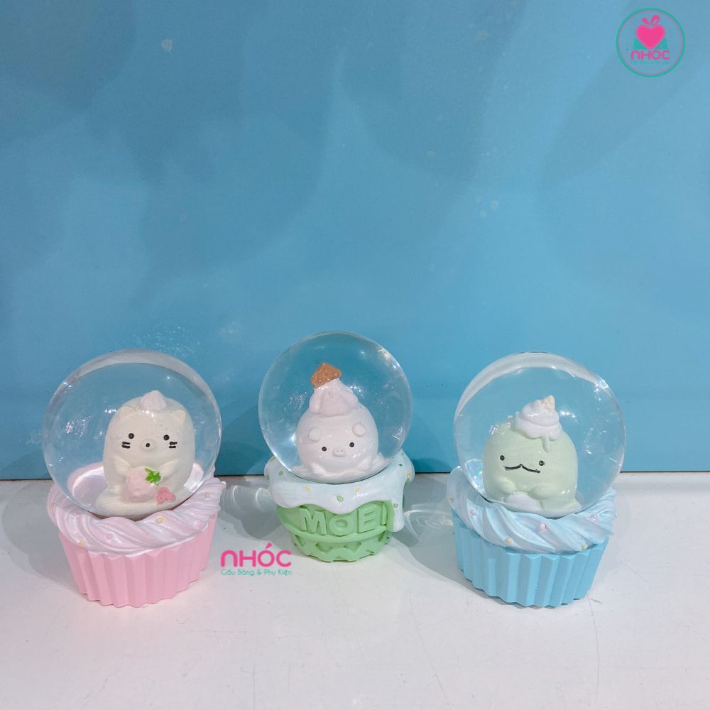 Cầu tuyết nhỏ nhạc đèn - Cây kem thú - 0770
