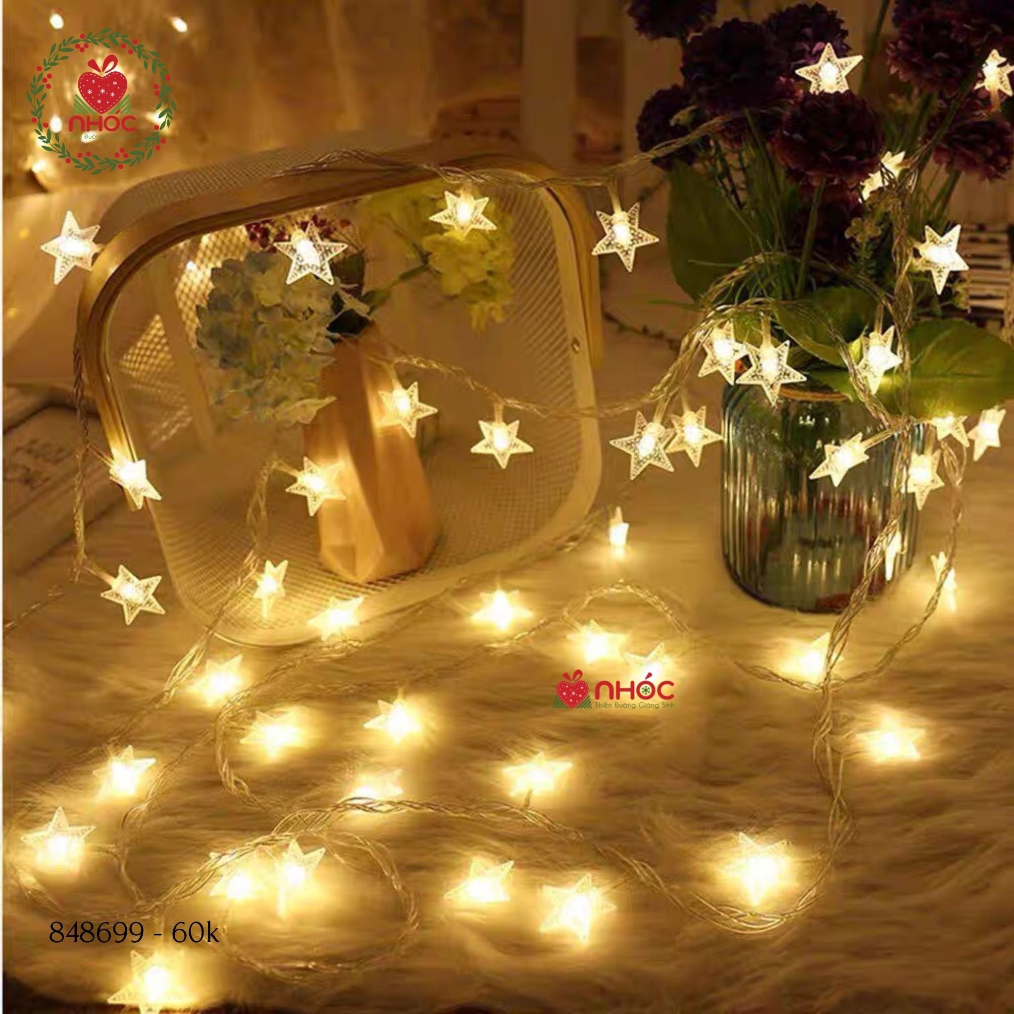 Dây đèn kiểu ngôi sao nhỏ 20 bóng - 30060 - Mix
