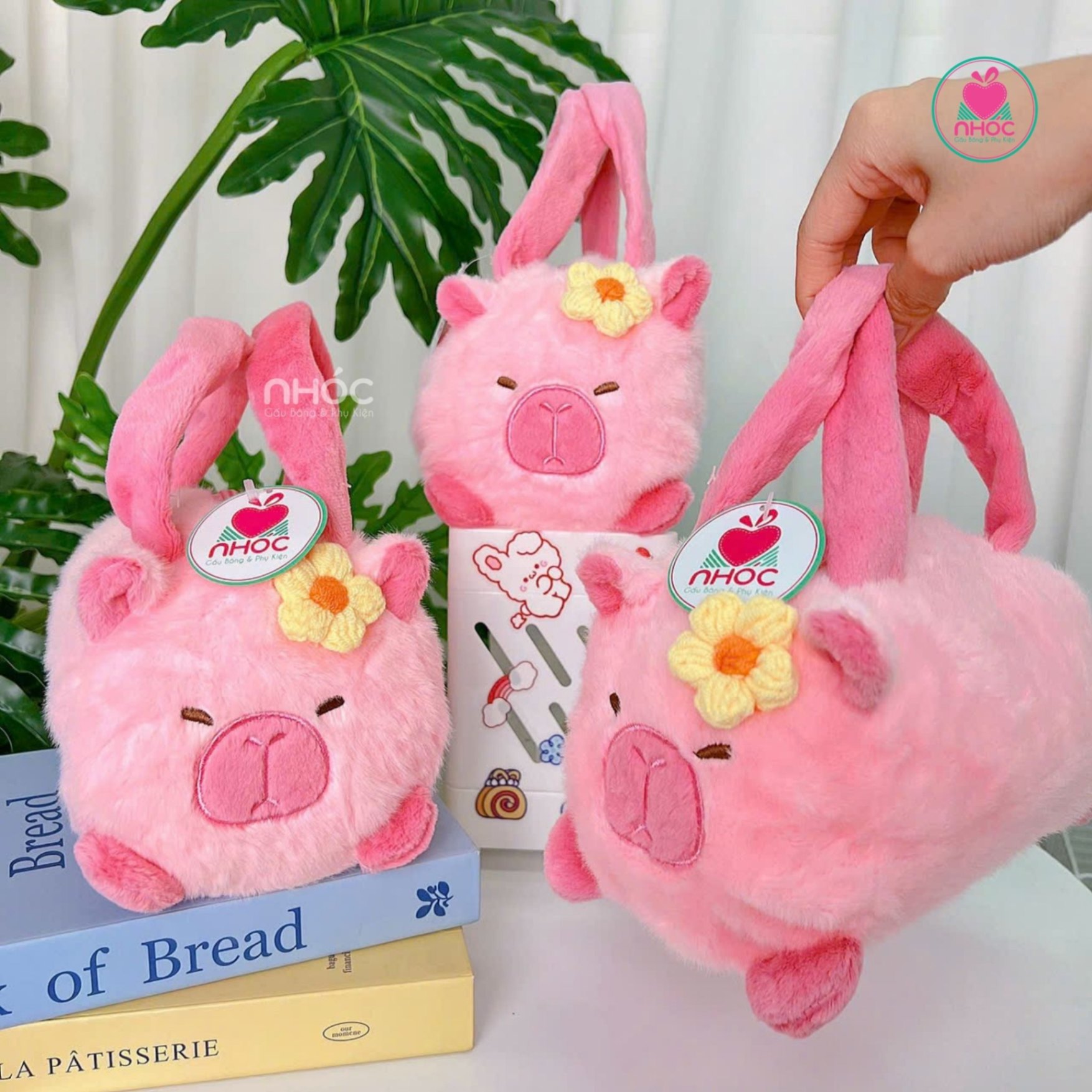 Túi xách kiểu trống Capybara OD - Hồng - 12001