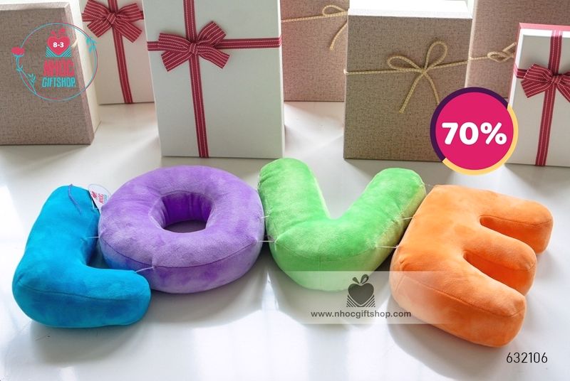 Bộ chữ LOVE bông - 25001