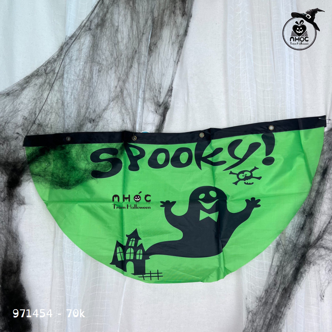Cờ halloween xanh 7001
