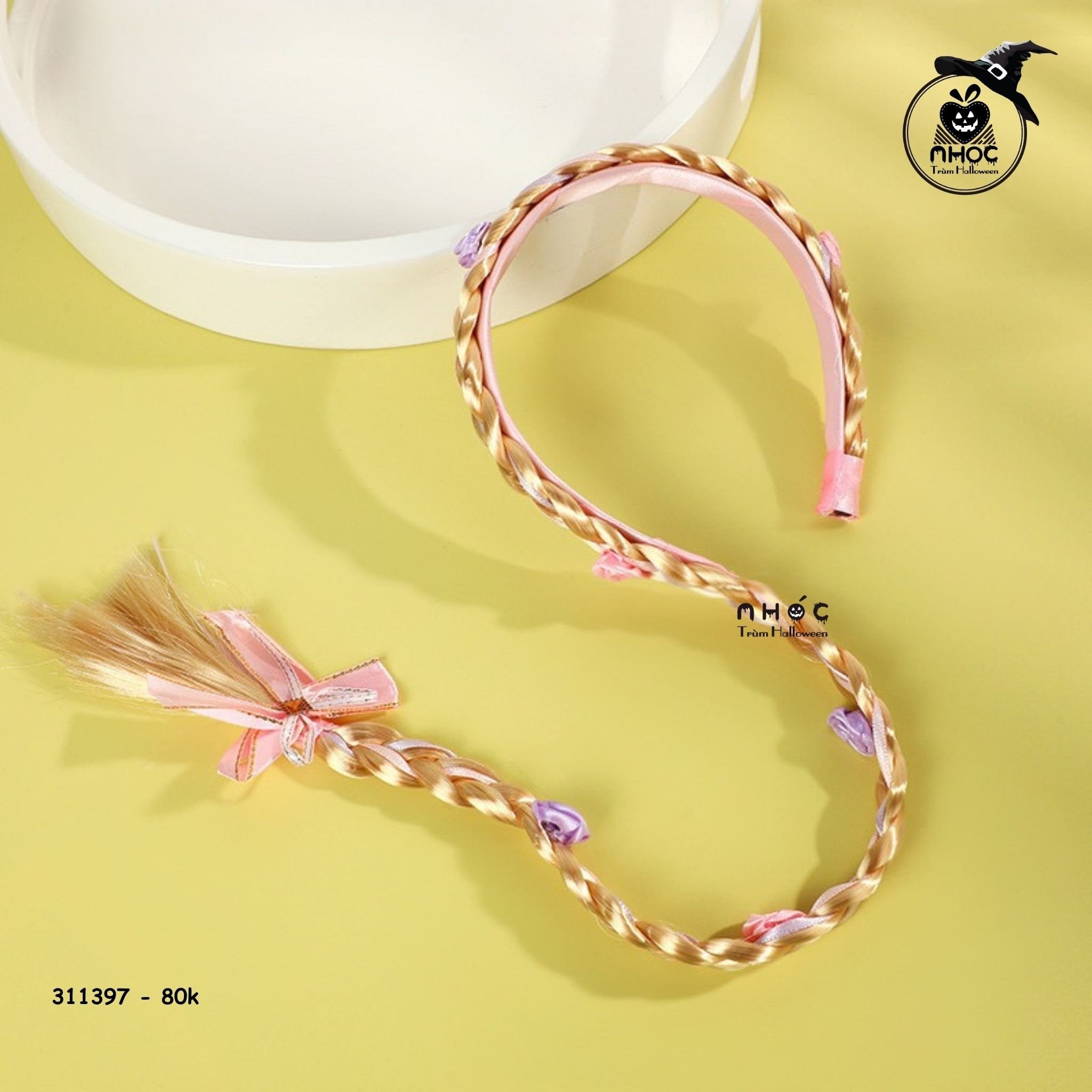 Bộ phụ kiện công chúa cài tóc bính - Camel - 8001