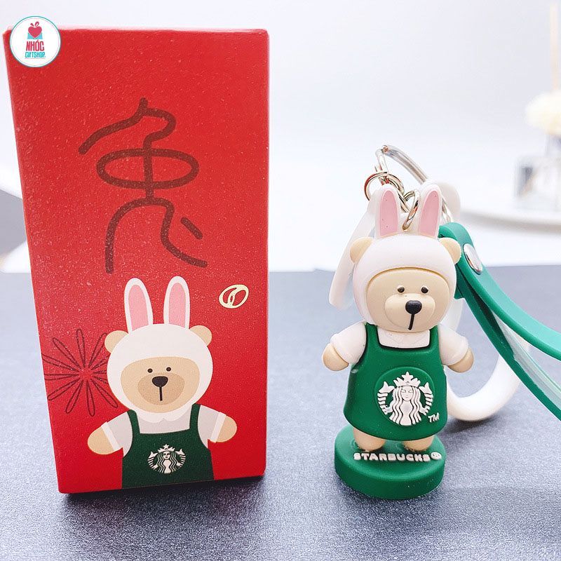 Móc khóa poly Starbucks 12 con giáp - Thỏ - 5001