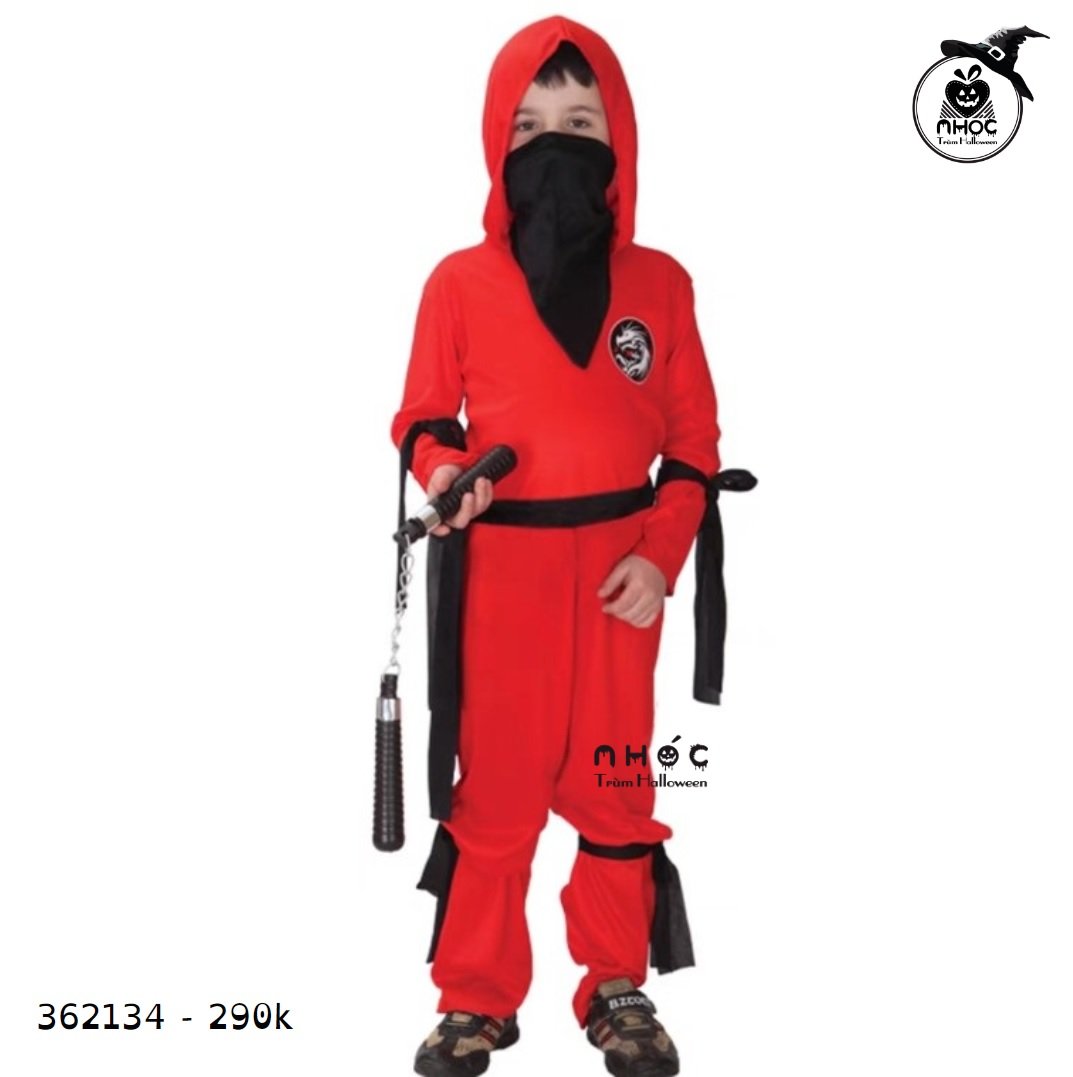 Bộ đồ bay Red Dragon Ninja rồng vải thun - Đỏ - Size M - 29001