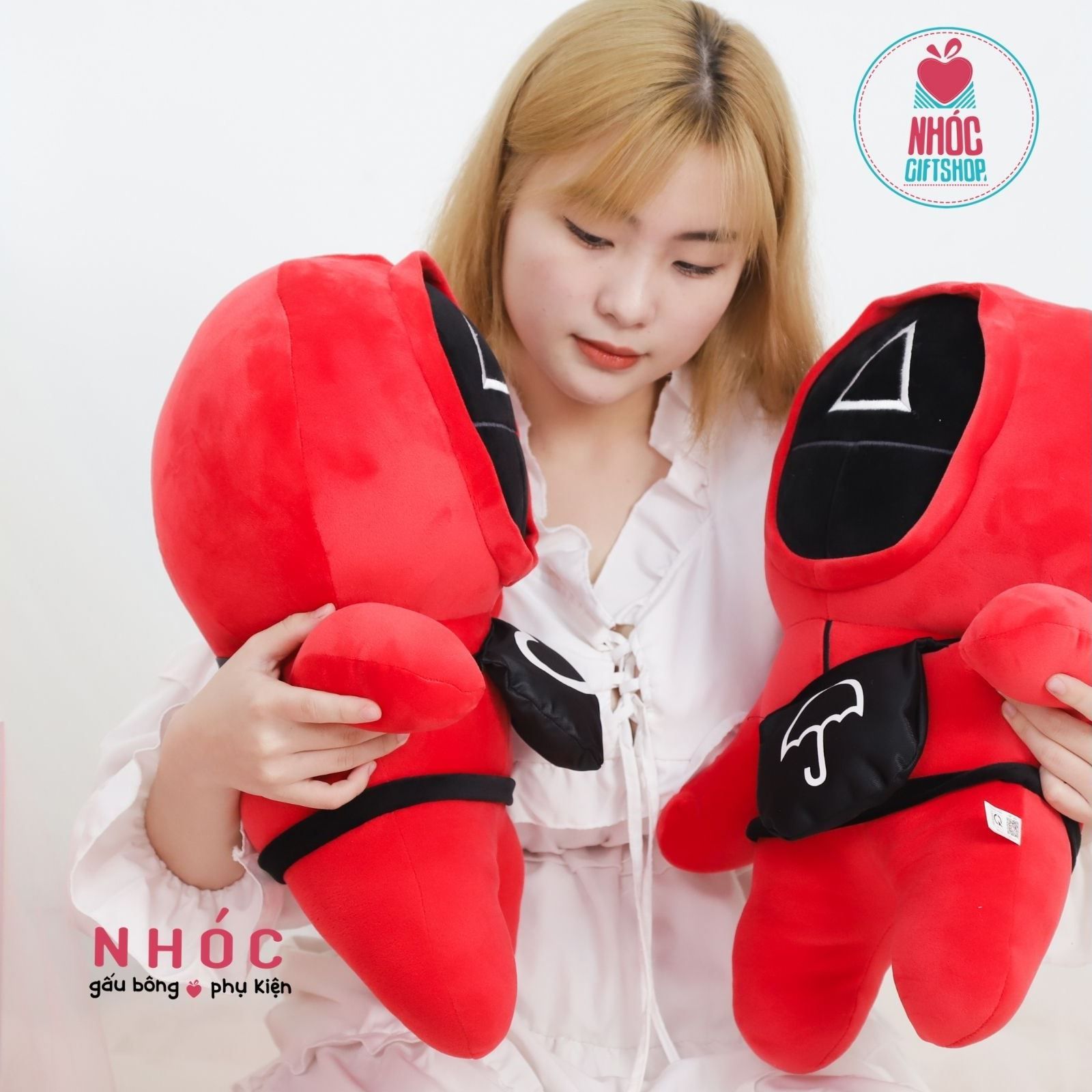 Thú bông trò chơi con mực Squid Game lông mịn TC - Đỏ - 70460