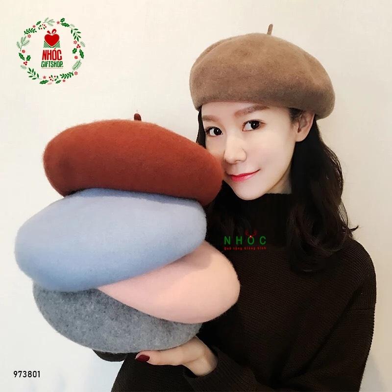 Nón nỉ bánh tiêu - Xanh - 14001