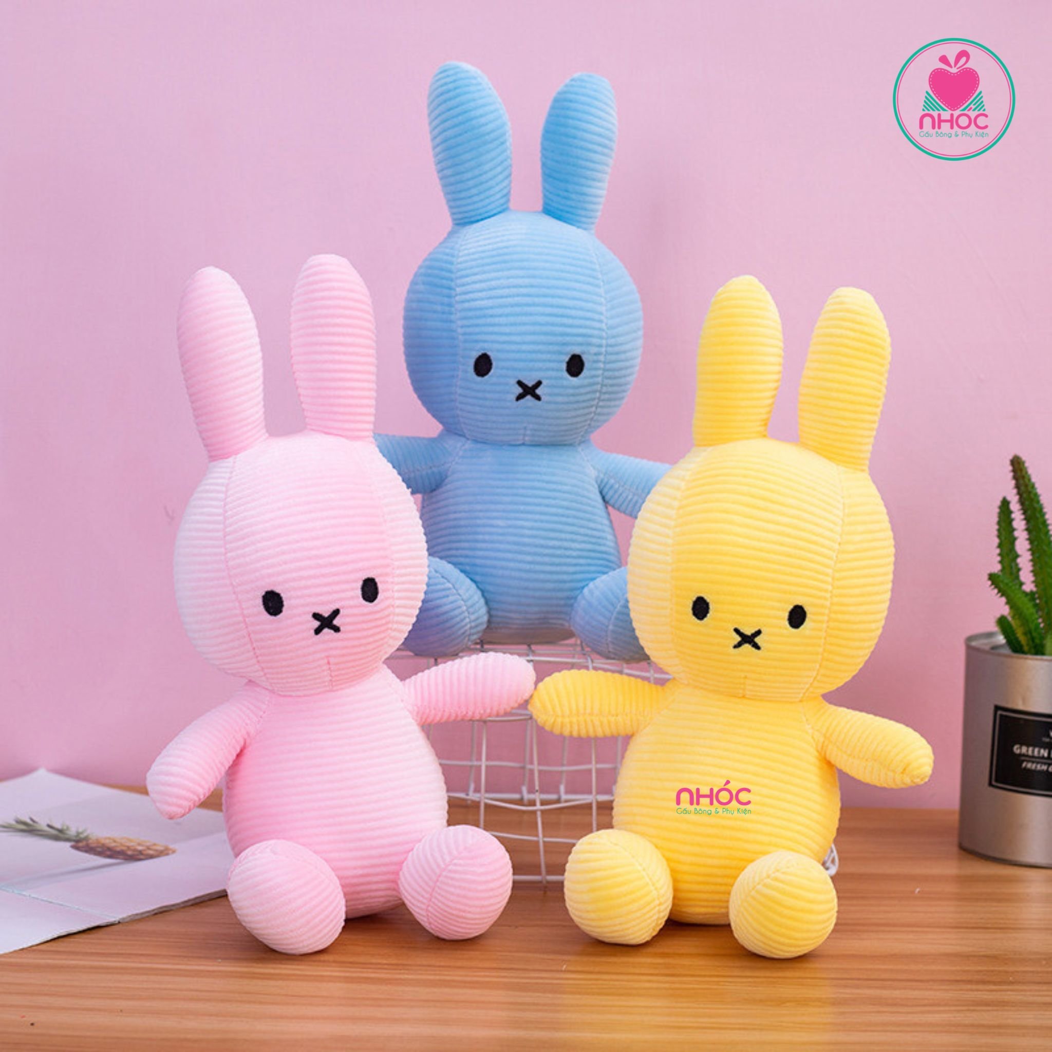 Thú bông nhỏ Thỏ Bunny lông mịn - 2585