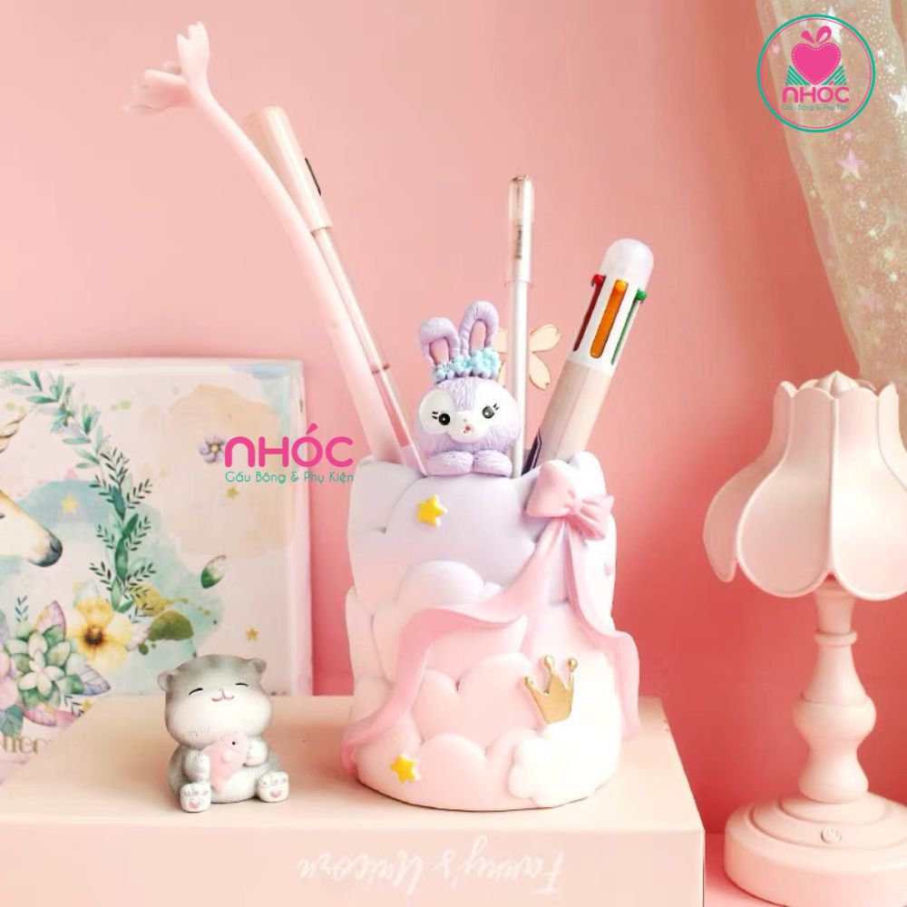Lọ cắm bút đám mây - Thỏ Stella Lou - 18001