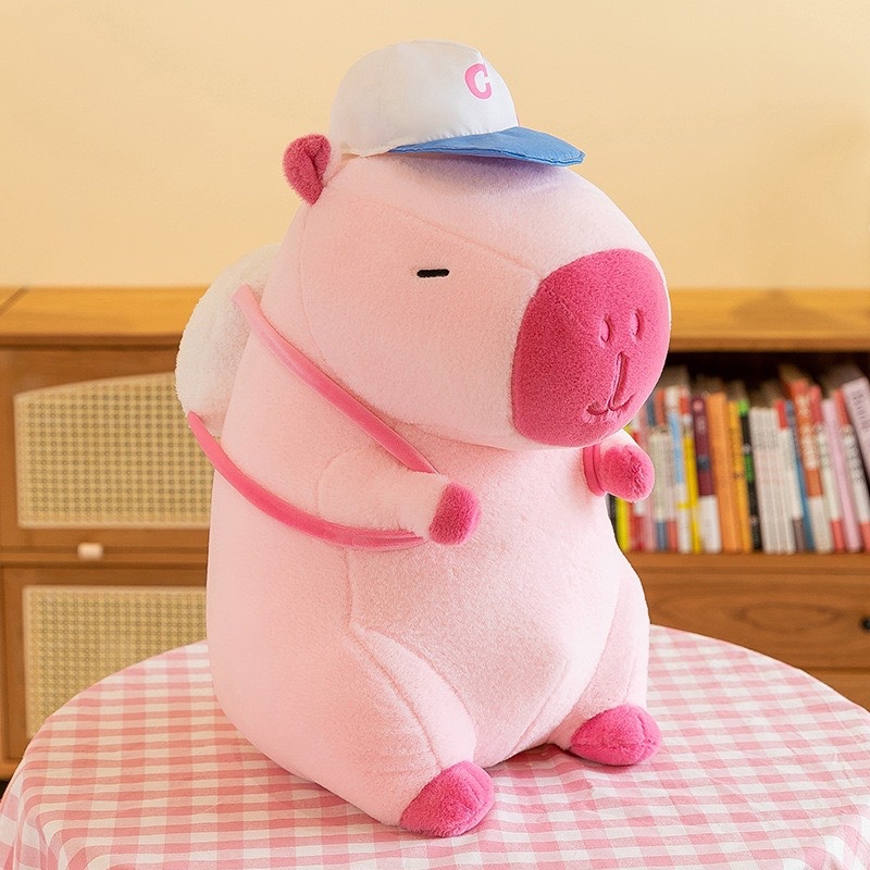 Thú bông Capybara Tennis lông xù OD - Hồng - 35260