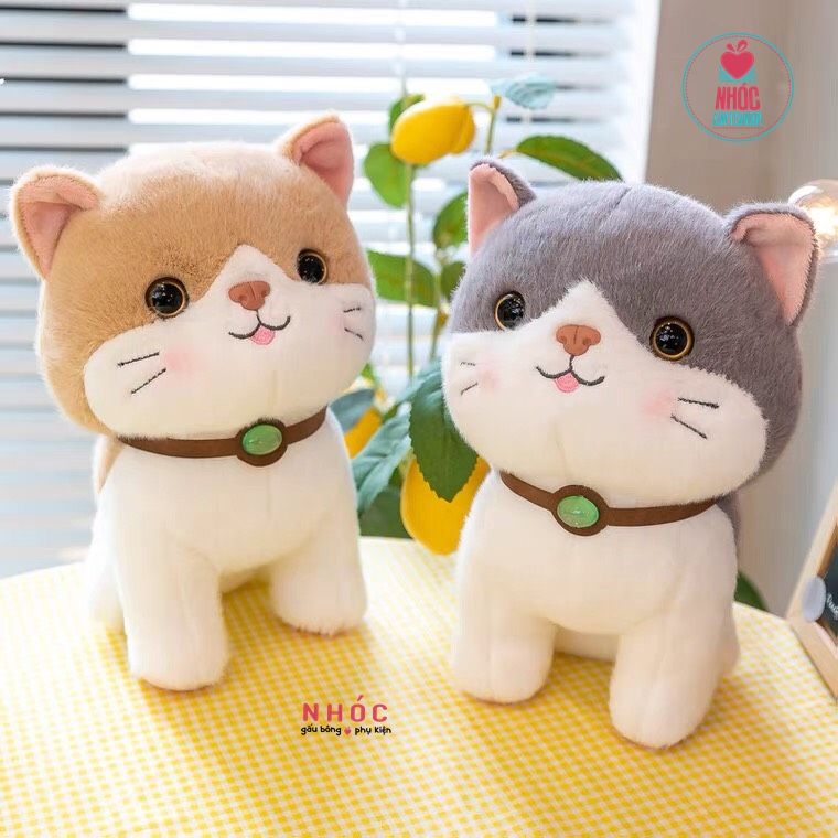 Thú bông nhỏ Mèo lông xù đứng - 9501