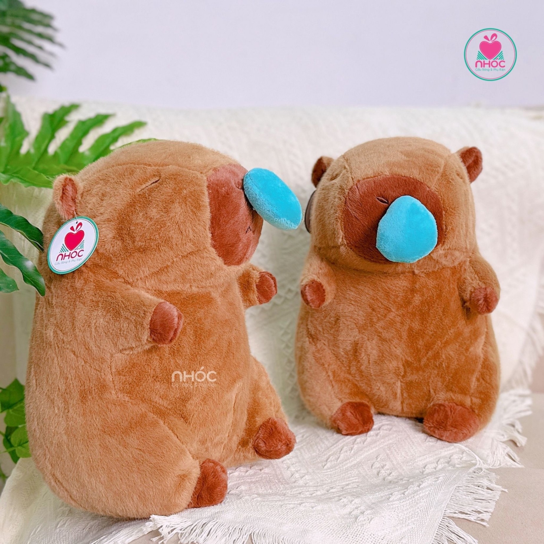 Thú bông Capybara chảy nước mũi lông xù OD - 55540