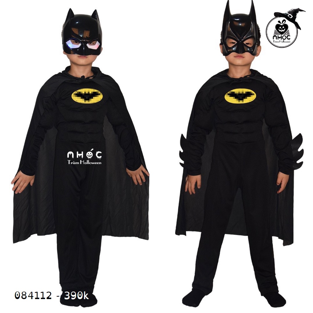 Bộ đồ bay TE Batman tay phồng vải thun - Size M - 110390