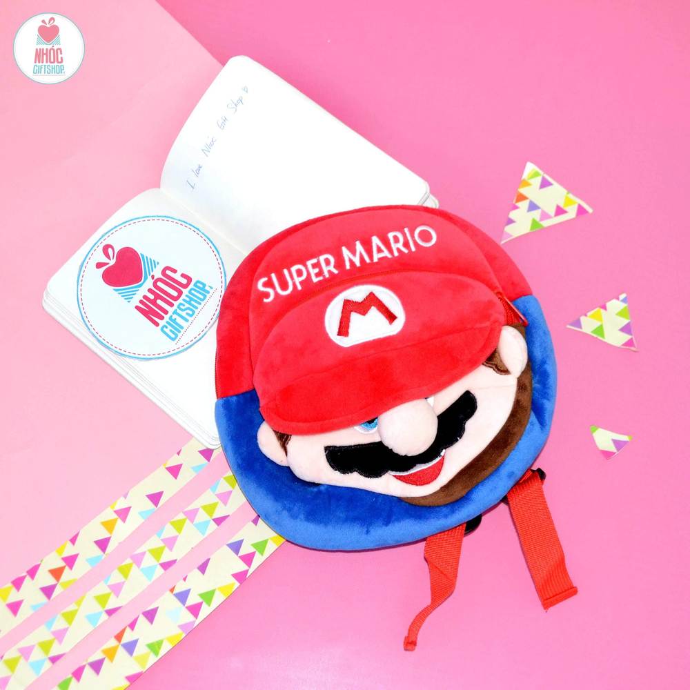 Balo cho bé Mario - Đỏ - 15001
